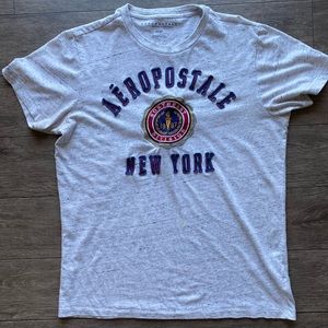 Aeropostale Grey Men’s T-Shirt with Logo